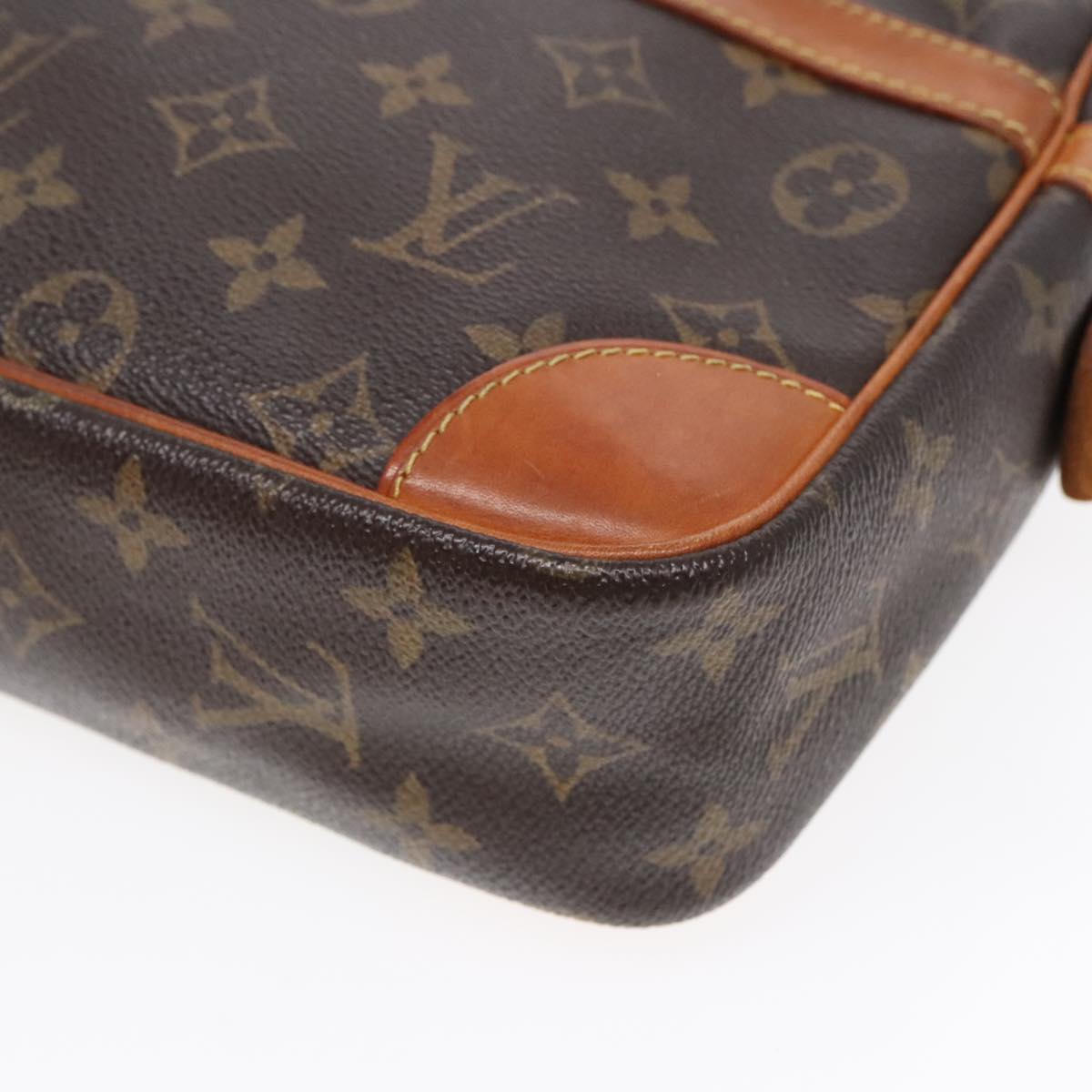 LOUIS VUITTON Monogram Compiegne 28 Clutch Bag M51845 LV Auth 92384