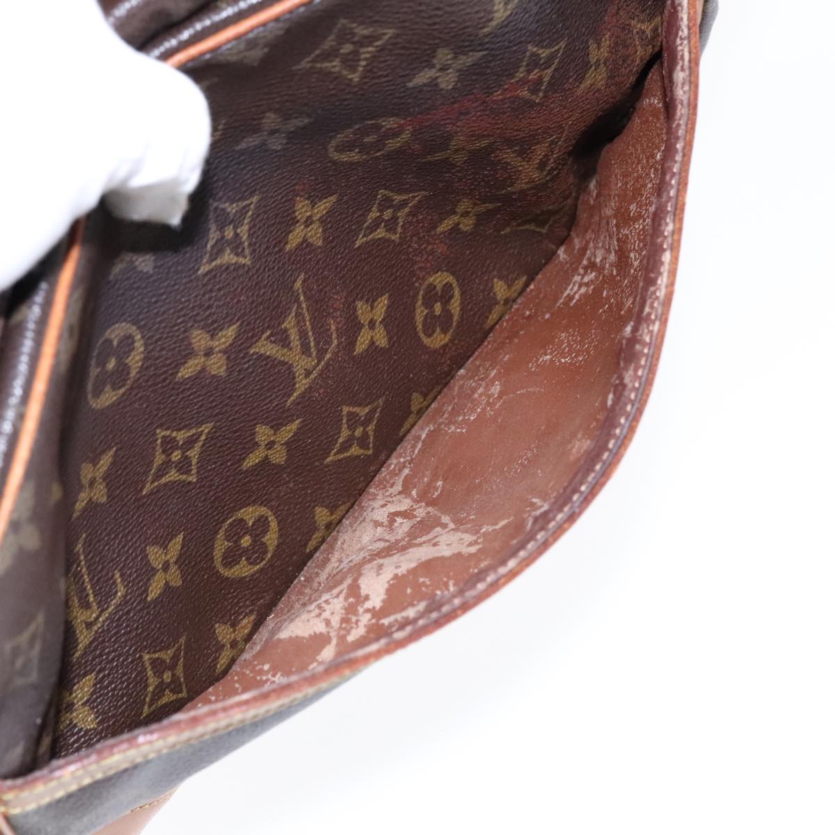 LOUIS VUITTON Monogram Compiegne 28 Clutch Bag M51845 LV Auth 92387