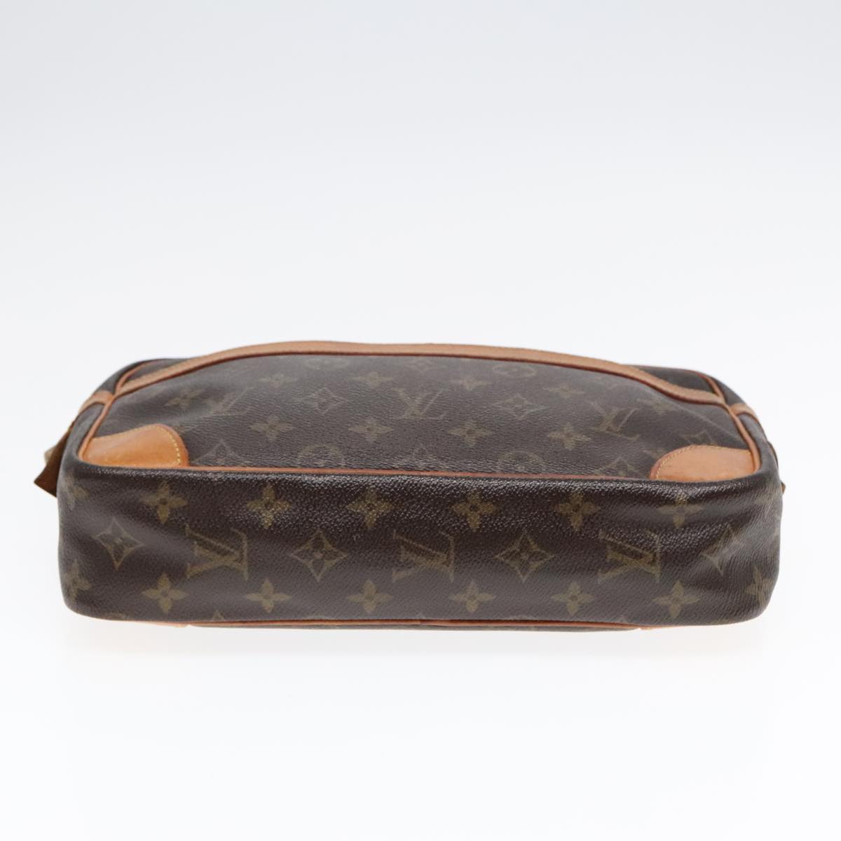 LOUIS VUITTON Monogram Compiegne 28 Clutch Bag M51845 LV Auth 92387