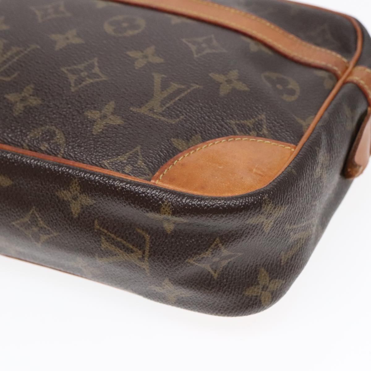 LOUIS VUITTON Monogram Compiegne 28 Clutch Bag M51845 LV Auth 92387