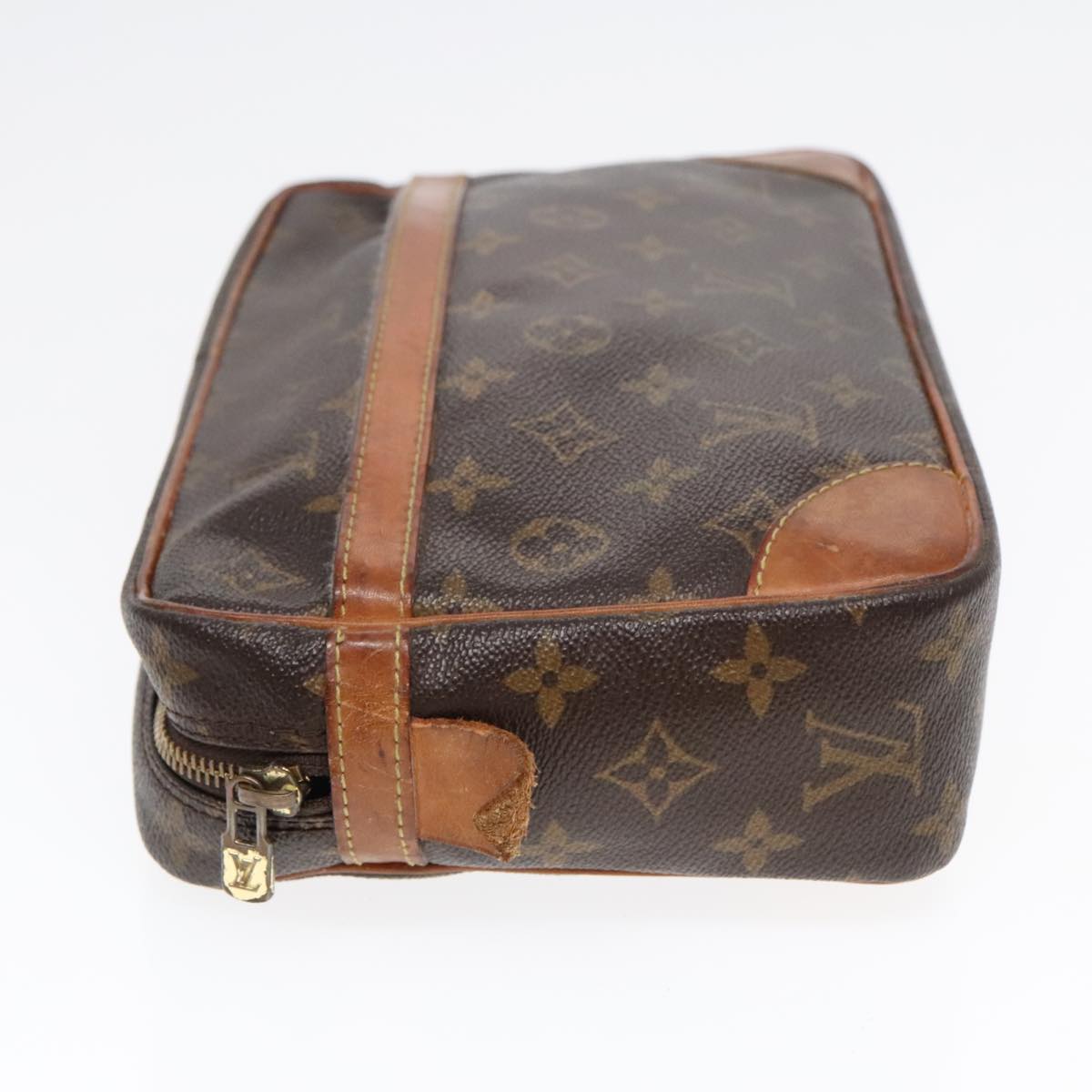 LOUIS VUITTON Monogram Compiegne 28 Clutch Bag M51845 LV Auth 92392