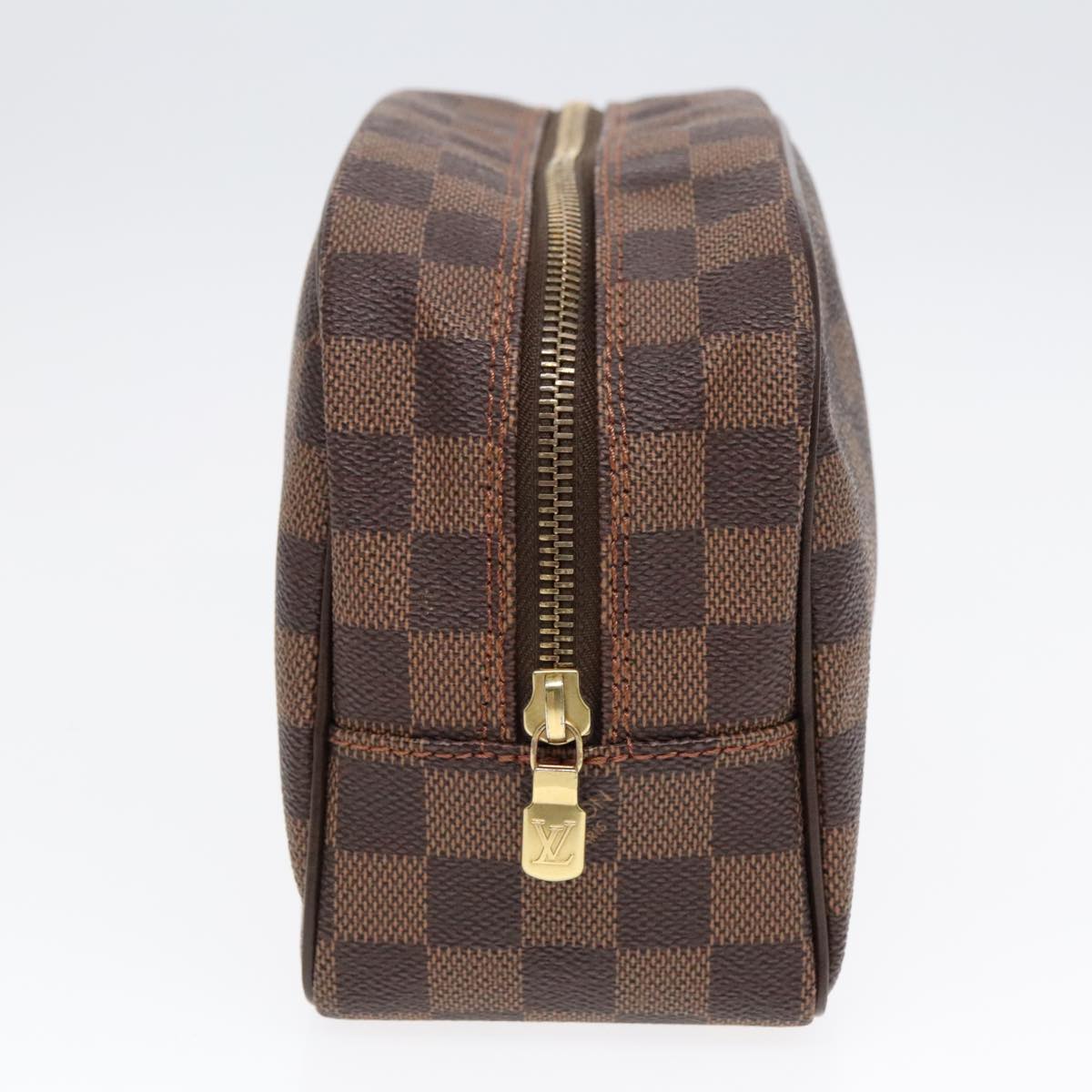 LOUIS VUITTON Damier Ebene Trousse Toilette 25 Clutch Bag N47624 LV Auth 92402