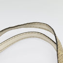 GUCCI GG Crystal Tote Bag Coated Canvas Beige White Silver 207292 Auth 92409-14