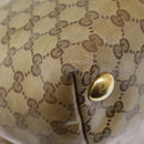 GUCCI GG Crystal Tote Bag Coated Canvas Beige White Silver 207292 Auth 92409-17