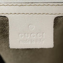 GUCCI GG Crystal Tote Bag Coated Canvas Beige White Silver 207292 Auth 92409-20