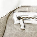 GUCCI GG Crystal Tote Bag Coated Canvas Beige White Silver 207292 Auth 92409-23