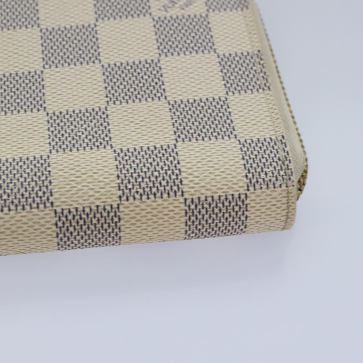 LOUIS VUITTON Damier Azur Zippy Organizer Long Wallet N60012 LV Auth 92424