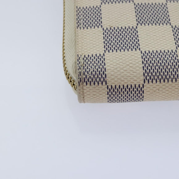 LOUIS VUITTON Damier Azur Zippy Organizer Long Wallet N60012 LV Auth 92425