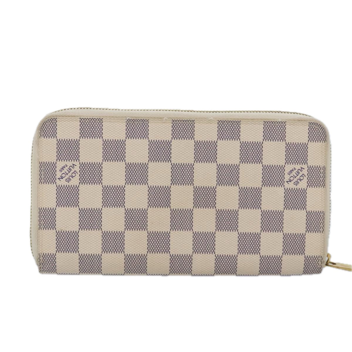 LOUIS VUITTON Damier Azur Zippy Organizer Long Wallet N60012 LV Auth 92425 - 0