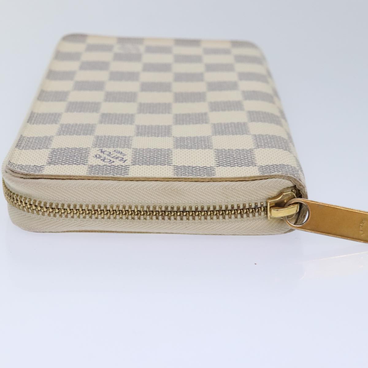 LOUIS VUITTON Damier Azur Zippy Organizer Long Wallet N60012 LV Auth 92425