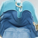Salvatore Ferragamo Handtasche Saffiano-Leder 2-Wege Hellblau Gold Orig 92430-20
