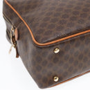 CELINE Macadam Canvas Shoulder Bag PVC Leather Brown Gold Auth 92489-16