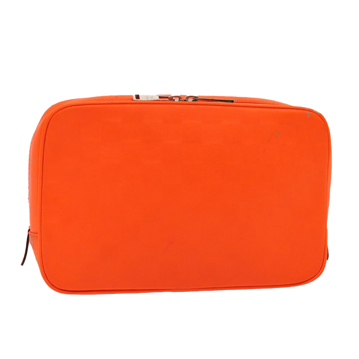 LOUIS VUITTON Damier Infini  Trousse Toilette Bag Orange N23348 LV Auth 92529