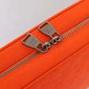 LOUIS VUITTON Damier Infini  Trousse Toilette Bag Orange N23348 LV Auth 92529-8