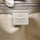 GUCCI GG implementation Tote Bag PVC Silver Auth 92536-14