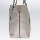 GUCCI GG implementation Tote Bag PVC Silver Auth 92536-5