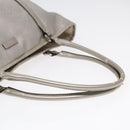 GUCCI GG implementation Tote Bag PVC Silver Auth 92536-7