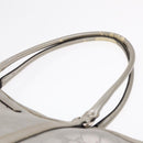 GUCCI GG implementation Tote Bag PVC Silver Auth 92536-8