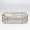 GUCCI GG implementation Tote Bag PVC Silver Auth 92536-9