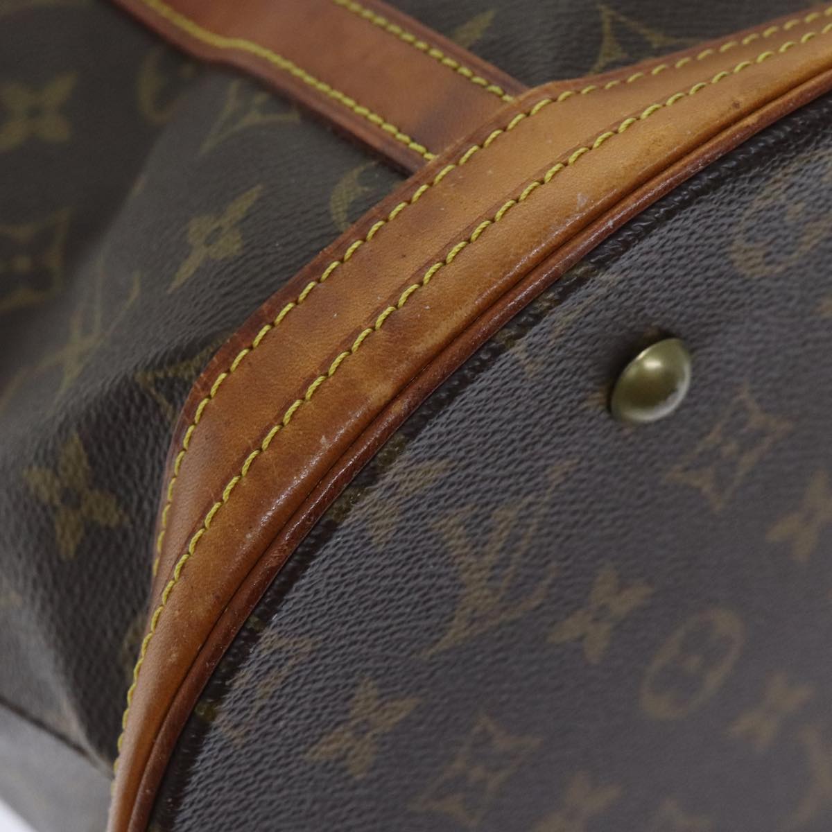 LOUIS VUITTON Monogram Bucket GM Shoulder Bag M42236 LV Auth 92544