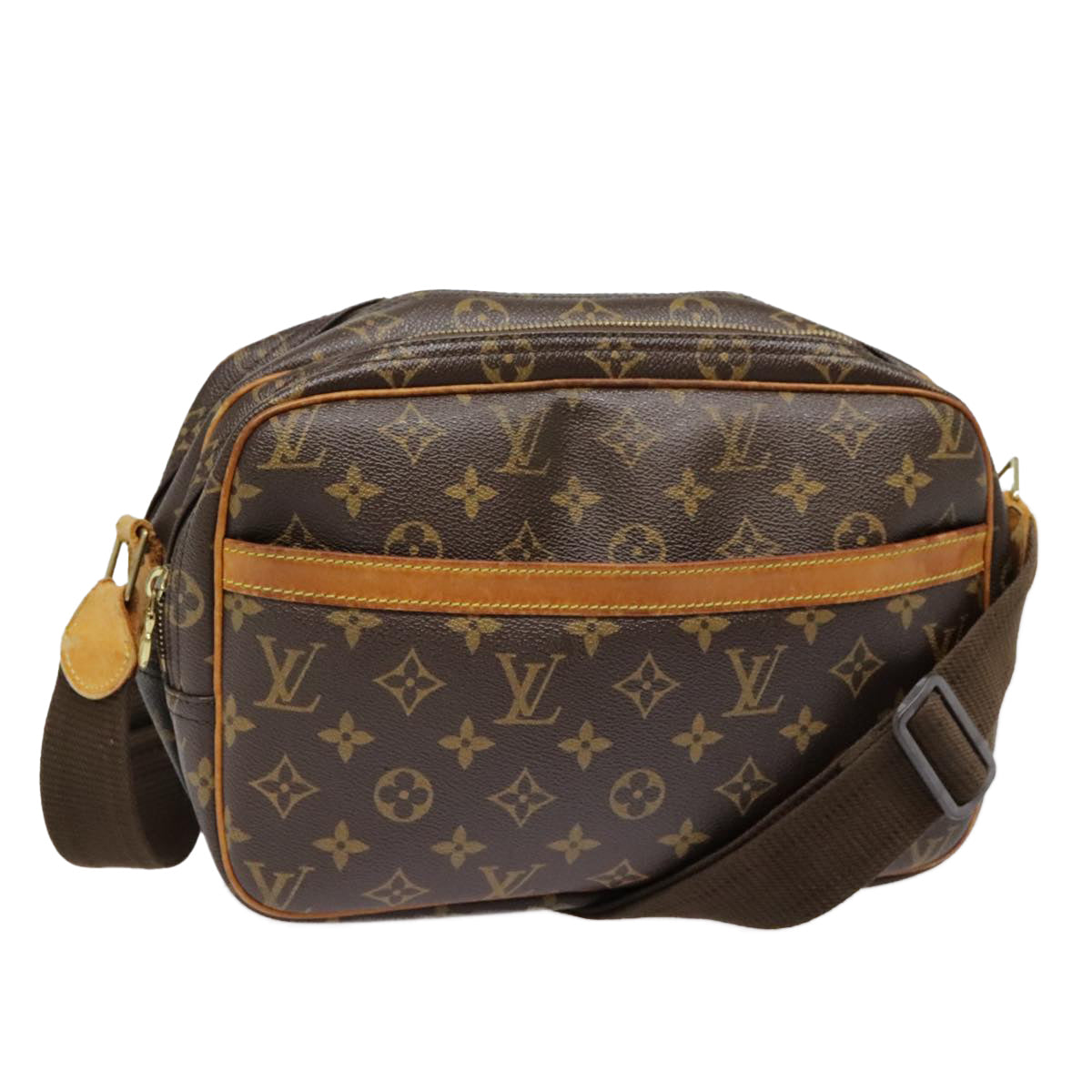 LOUIS VUITTON Monogram Reporter PM Shoulder Bag M45254 LV Auth 92558