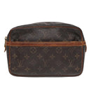 LOUIS VUITTON Monogram Compiegne 23 Clutch Bag M51847 LV Auth 92574-13