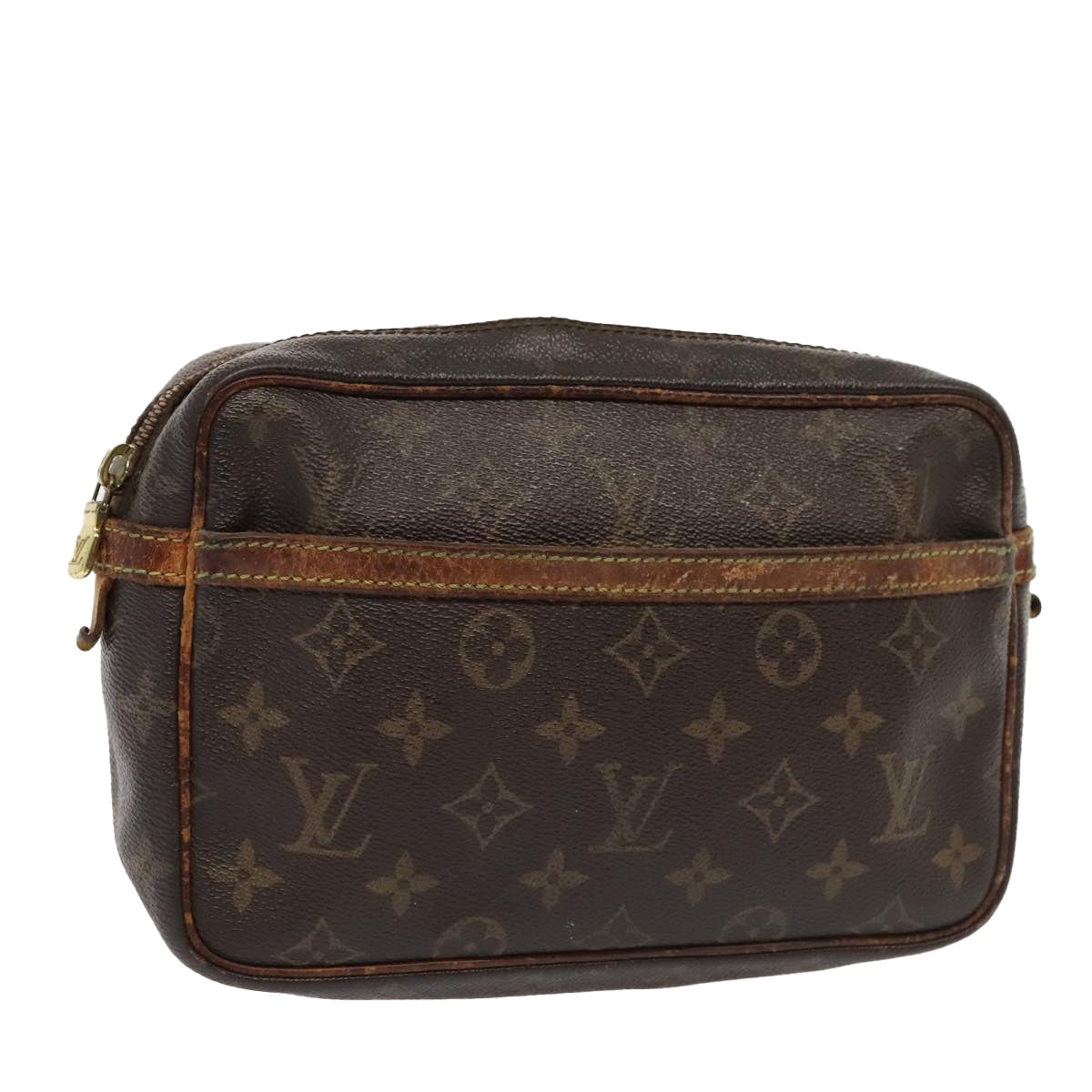 LOUIS VUITTON Monogram Compiegne 23 Clutch Bag M51847 LV Auth 92575