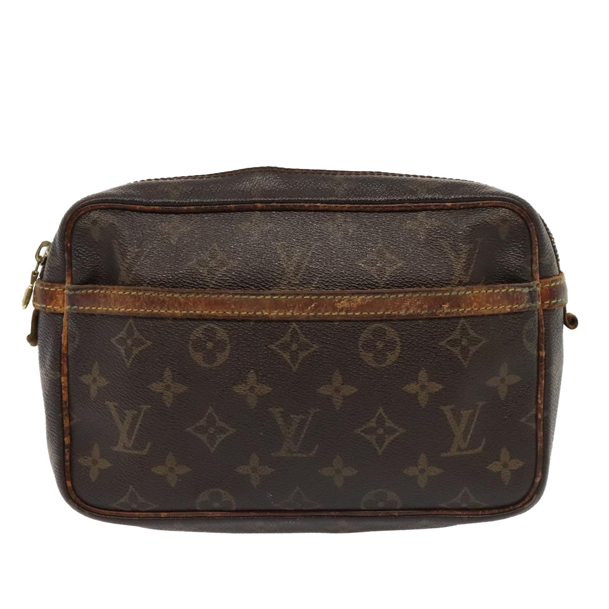 LOUIS VUITTON Monogram Compiegne 23 Clutch Bag M51847 LV Auth 92575