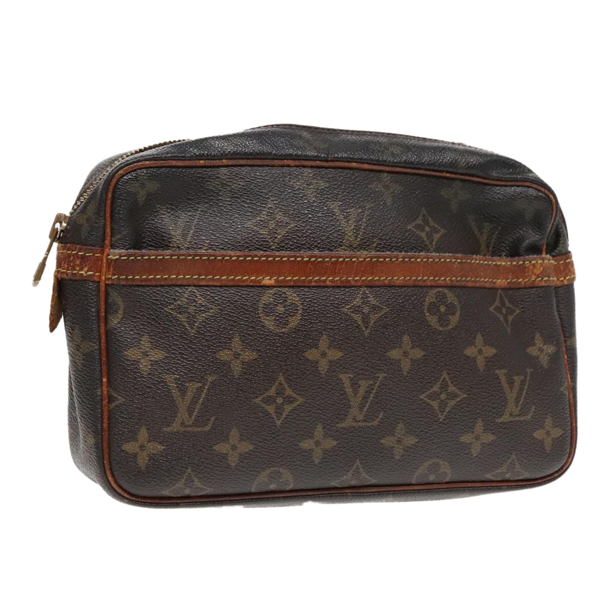 LOUIS VUITTON Monogram Compiegne 23 Clutch Bag M51847 LV Auth 92577