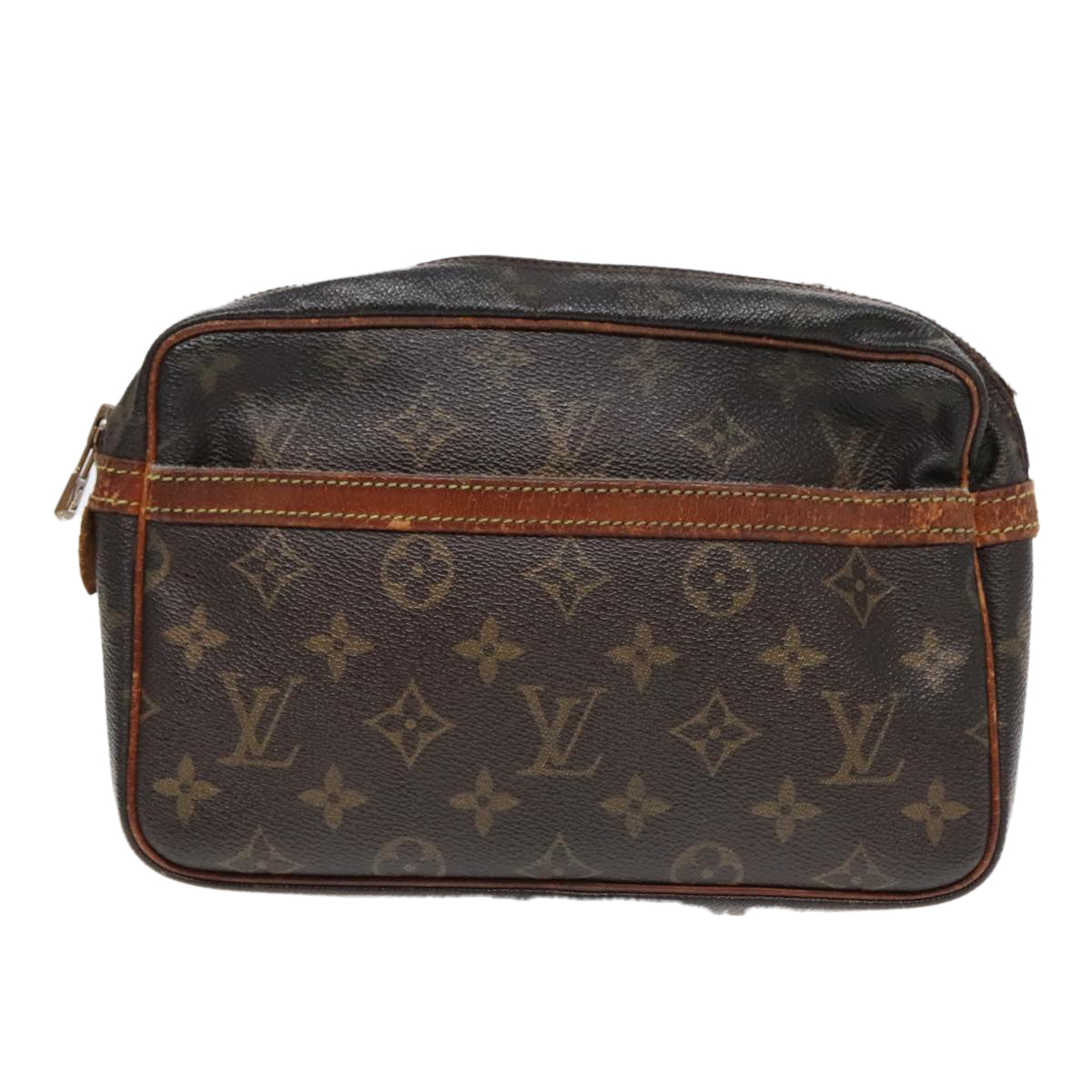 LOUIS VUITTON Monogram Compiegne 23 Clutch Bag M51847 LV Auth 92577