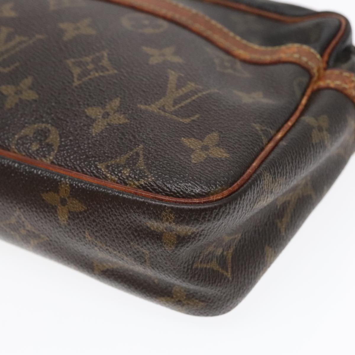 LOUIS VUITTON Monogram Compiegne 23 Clutch Bag M51847 LV Auth 92577