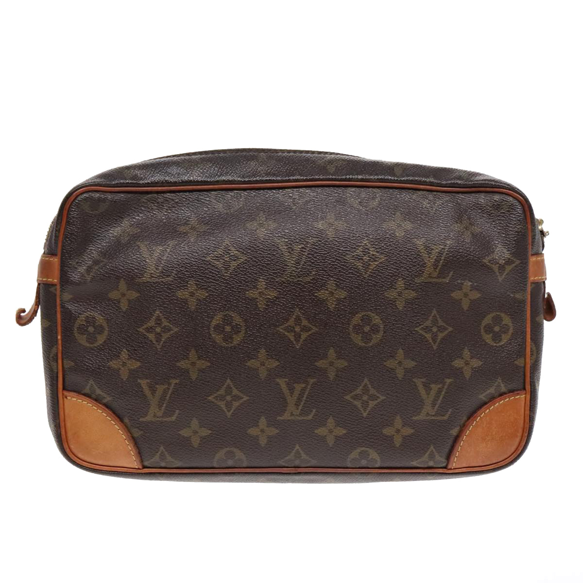 LOUIS VUITTON Monogram Compiegne 28 Clutch Bag M51845 LV Auth 92586