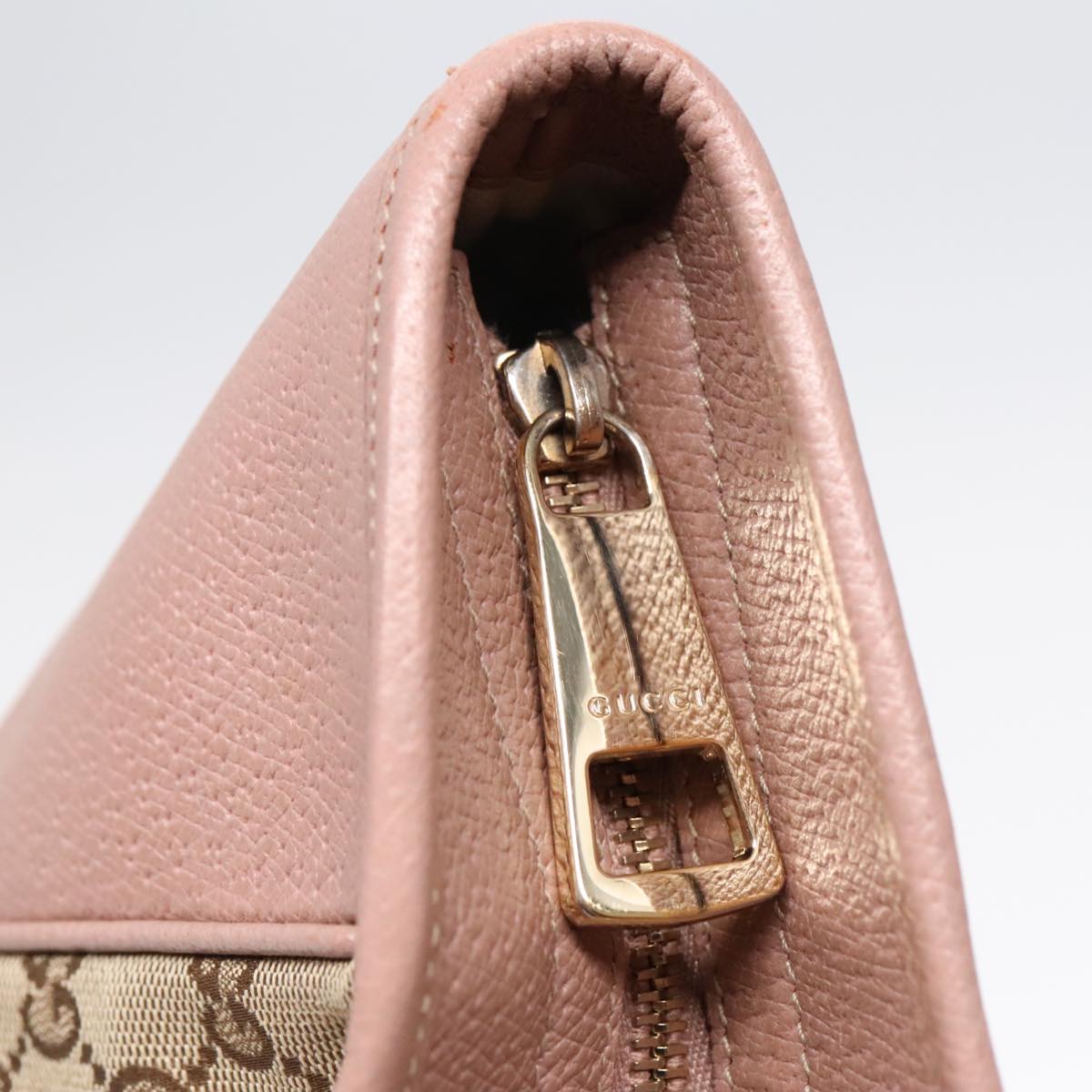 GUCCI GG Canvas Tote Bag Beige Auth 92607