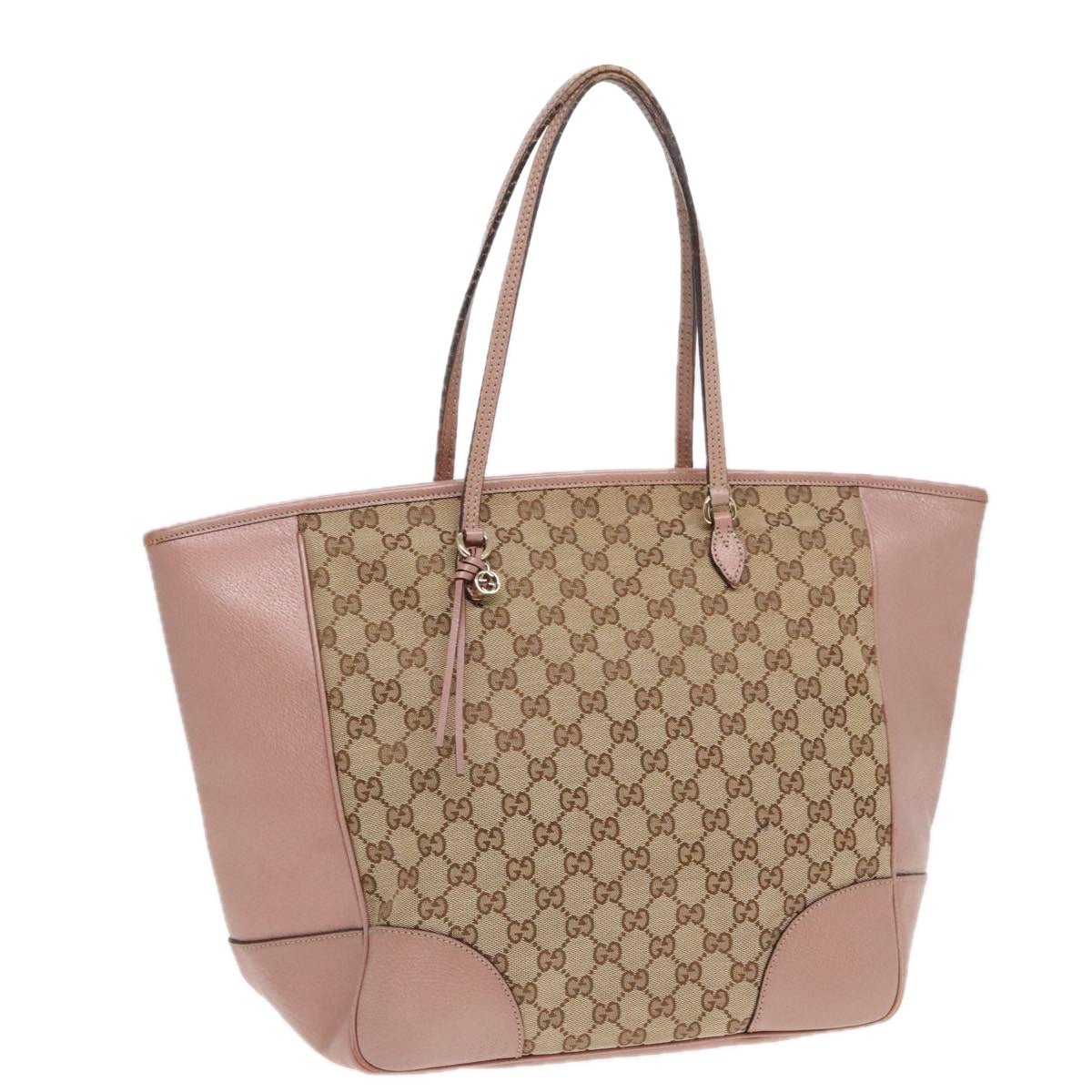 GUCCI GG Canvas Tote Bag Beige Auth 92607