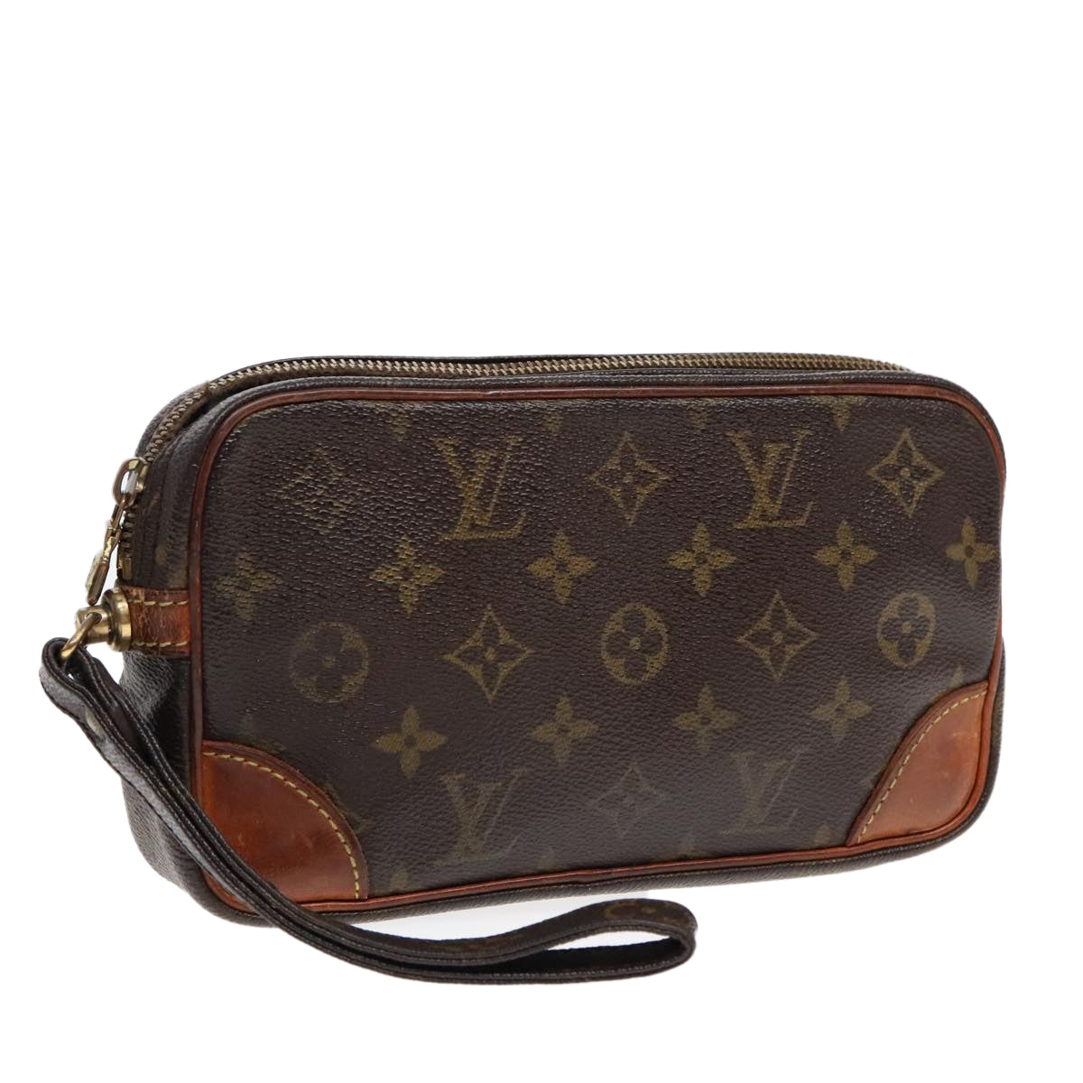 LOUIS VUITTON Monogram Marly Dragonne PM Clutch Bag M51827 LV Auth 92621