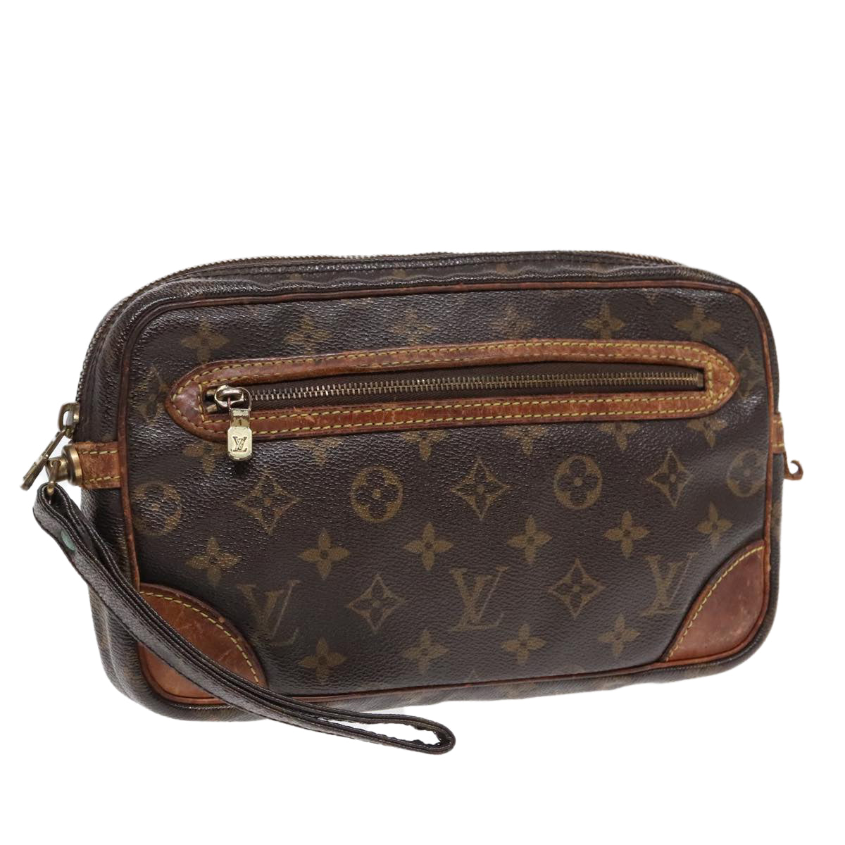 LOUIS VUITTON Monogram Marly Dragonne GM Clutch Bag M51825 LV Auth 92622