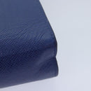 LOUIS VUITTON Taiga Pochette Voyage MM Clutch Bag Blue M30575 LV Auth 92645-16