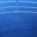 LOUIS VUITTON Taiga Pochette Voyage MM Clutch Bag Blue M30575 LV Auth 92645-9