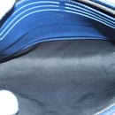 LOUIS VUITTON Taiga Pochette Voyage MM Clutch Bag Blue M30575 LV Auth 92645-10