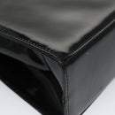 Salvatore Ferragamo Shoulder Bag Patent Leather Black Gold Auth 92696-15