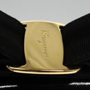 Salvatore Ferragamo Shoulder Bag Patent Leather Black Gold Auth 92696-17