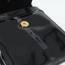 Salvatore Ferragamo Schoudertas Lakleer Zwart Goud Auth 92696-12