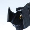 Salvatore Ferragamo Shoulder Bag Patent Leather Black Gold Auth 92696-19