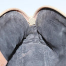 GUCCI GG Canvas Pouch Leather Outlet Beige Gold 272367 Auth 92704-17