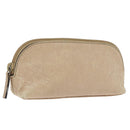 GUCCI GG Canvas Pouch Leder Outlet Beige Gold 272367 Auth 92704-1