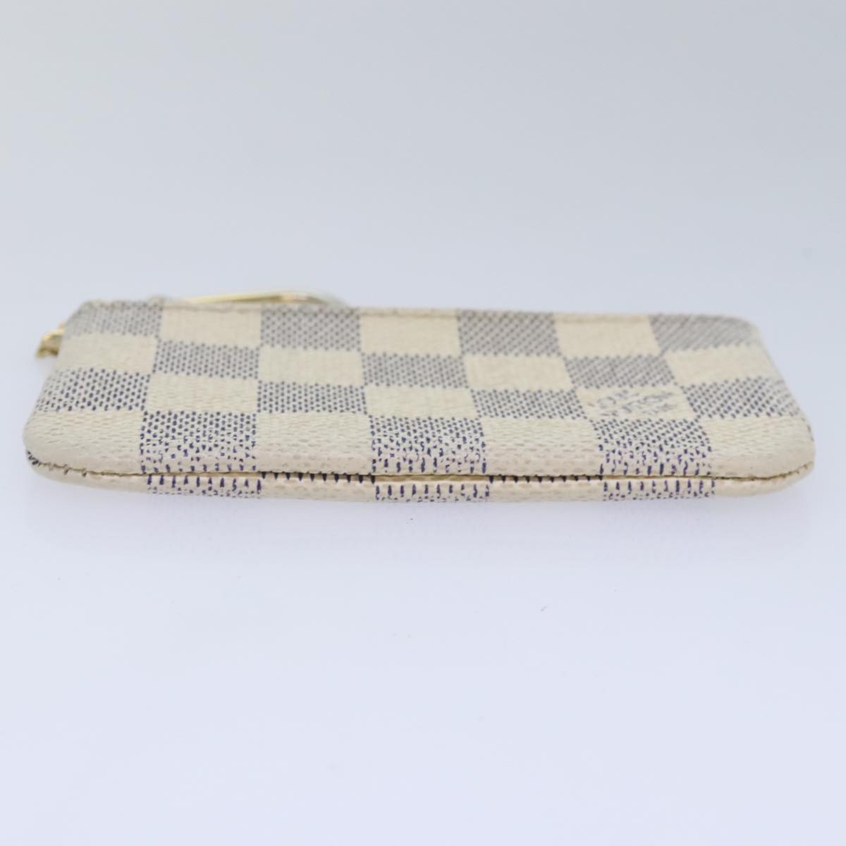 LOUIS VUITTON Damier Azur Pochette Cles Coin Purse N62659 LV Auth 92712