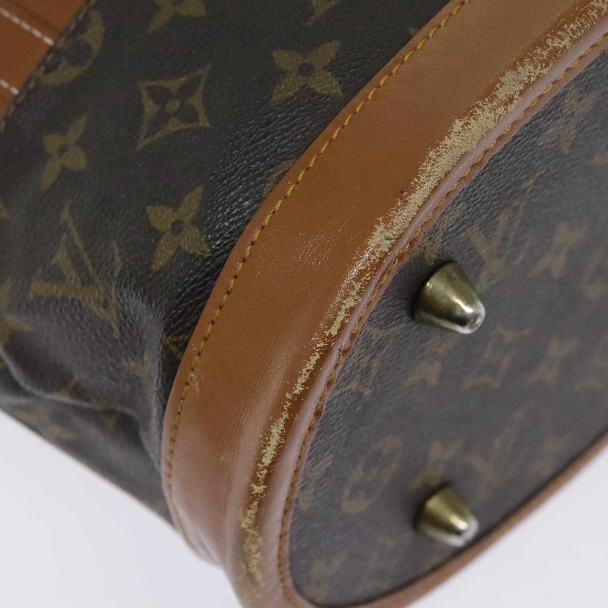 LOUIS VUITTON Monogram Bucket PM Shoulder Bag USA limited M42238 LV Auth 92720