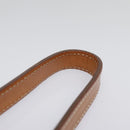 CELINE Macadam Canvas Shoulder Bag PVC Leather Brown Gold Auth 92725V-10