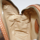 CELINE Macadam Canvas Shoulder Bag PVC Leather Brown Gold Auth 92725V-22