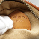 CELINE Macadam Canvas Shoulder Bag PVC Leather Brown Gold Auth 92725V-12